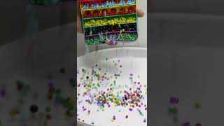 Multi Color Beads ASMR Reverse Video #174 #shorts #craftsking