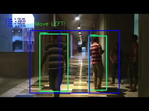 Obstacle detection and navigation using tensorflow object detection API