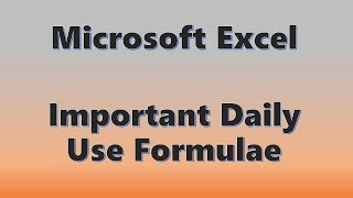 Microsoft Excel Daily Use Shortcuts
