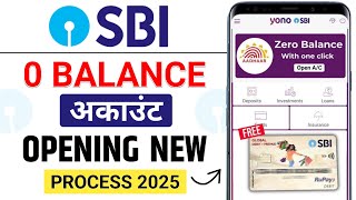 SBI Account Opening Online 2025 | SBI Zero Balance Account Opening Online | Yono SBI Opening