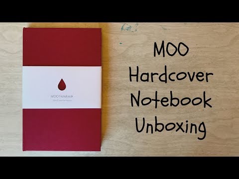 MOO Hardcover Notebook Unboxing