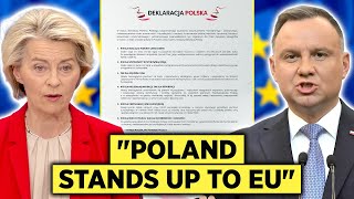 Poland Says No To Migration And EU Intervention