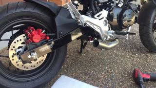 2016 2017 Honda Grom MSX 125 Yoshimura RS2 Exhaust tutorial install and sound.