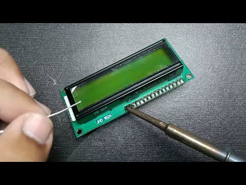 How to solder and connect i2c module with 16*2 LCD || Techie Lagan