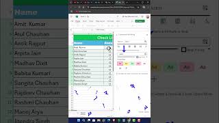 Excel Checklist with Checkbox Attendance Tracker .