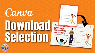 NEW in Canva! How to DOWNLOAD SELCTION in a design!