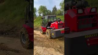 3.5-ton four-wheel drive off-road forklift, on-site operation and test drive #automobile #forklift