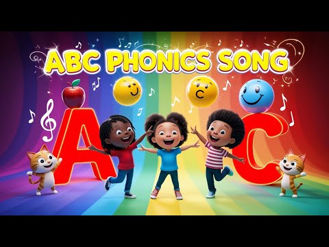 ABC Phonics Song 🎵 | Fun Alphabet Song for Kids | Learn ABC with Sounds & Words