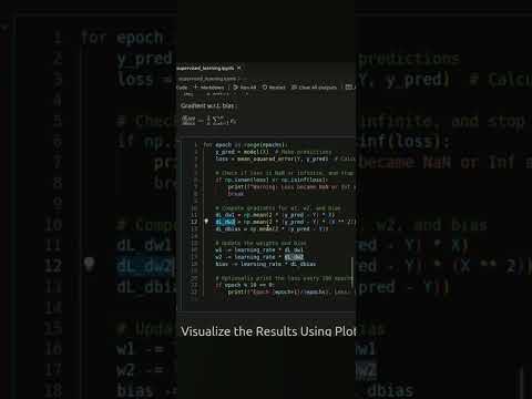 Machine Learning Train Loop from Scratch #machinelearning #datascience #coding