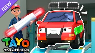 Rescue Team Repair Shop Song🔧 | Red Car's Siren is Missing!🚨 | Song for Kids | Tayo the Little Bus