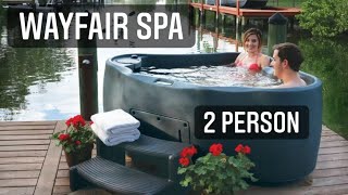 Aquaspa wayfair 2 person 110v hottub spa 4k