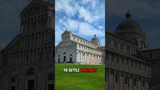 The Leaning Tower of Pisa is reconstructed. #facts #wowfact #travel