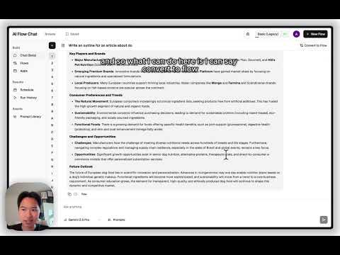 Stop Rewriting Prompts with AI Flow Chat