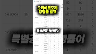 오티에르포레 경쟁률 발표#서울청약#경쟁률