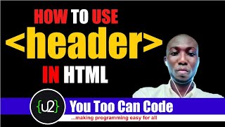 How to use the header tag in html