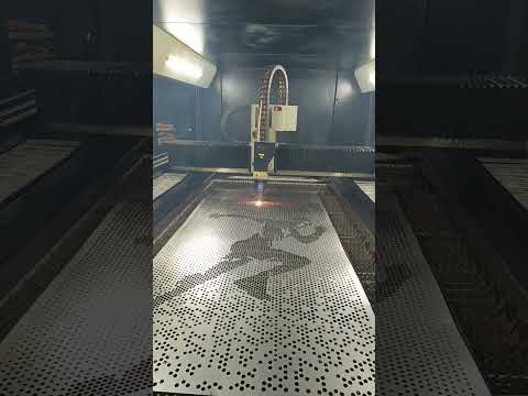 laser cutting design of running man #laser